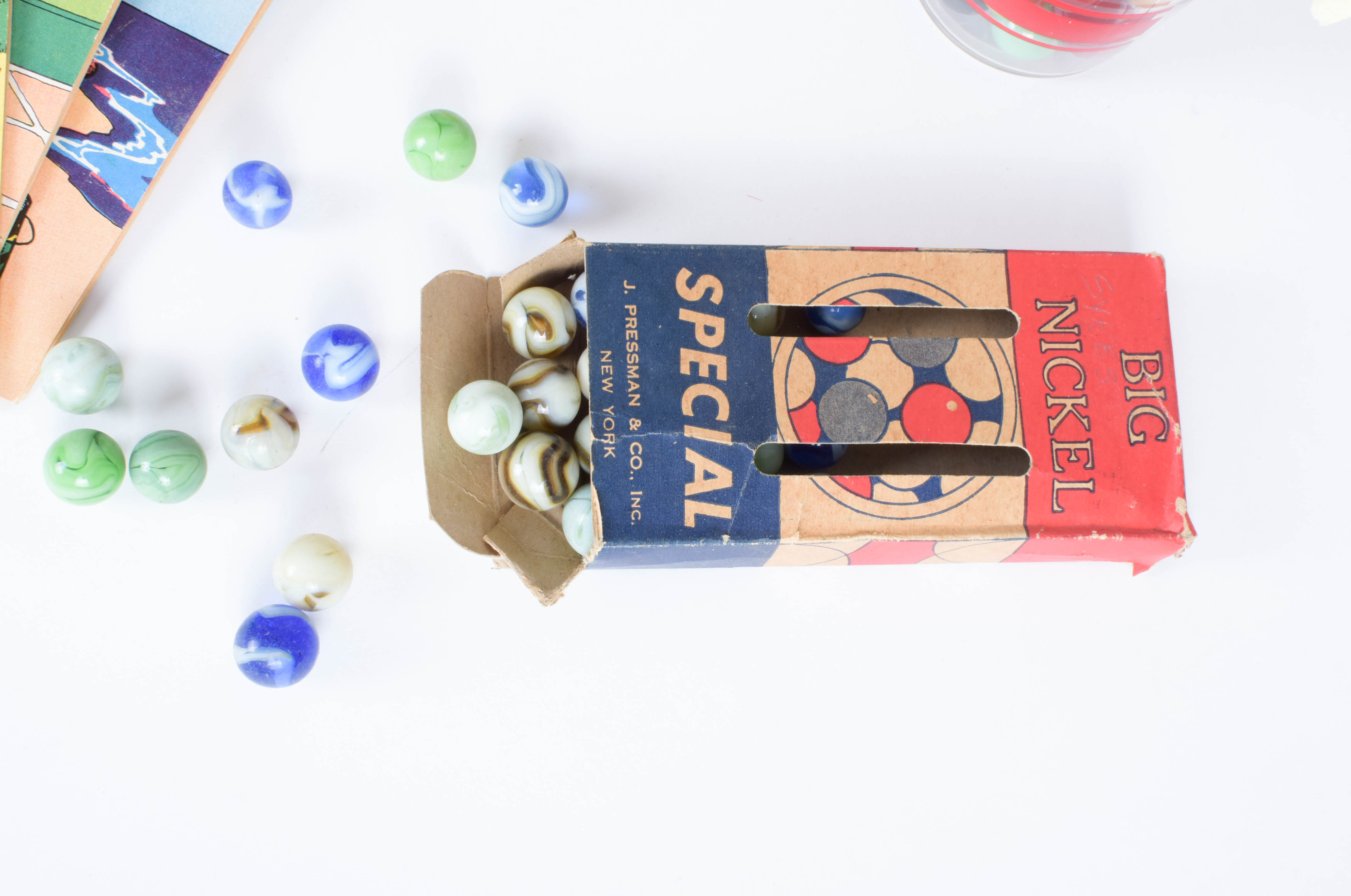 Collection of Vintage Children's Toys and Books