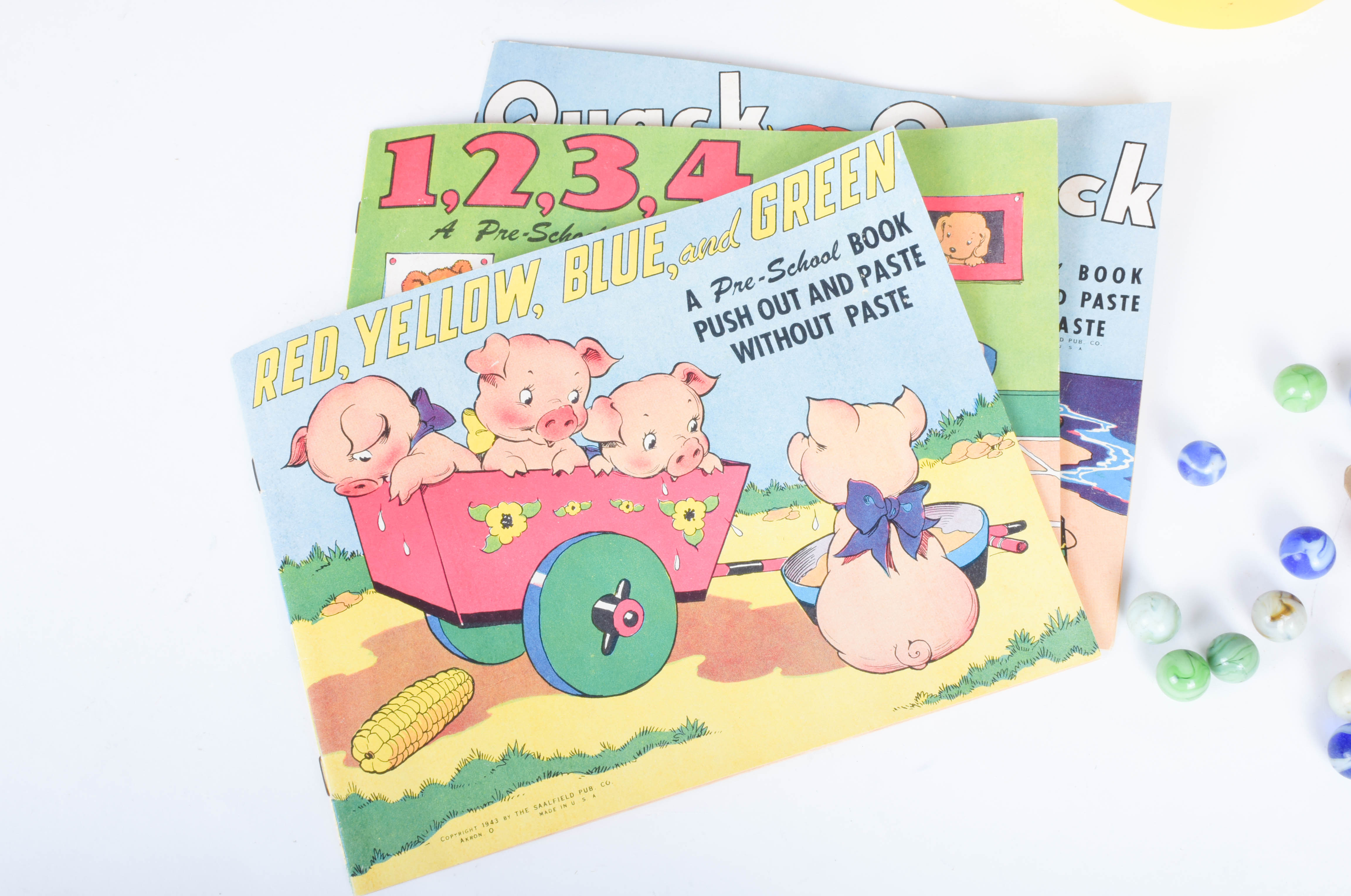 Collection of Vintage Children's Toys and Books