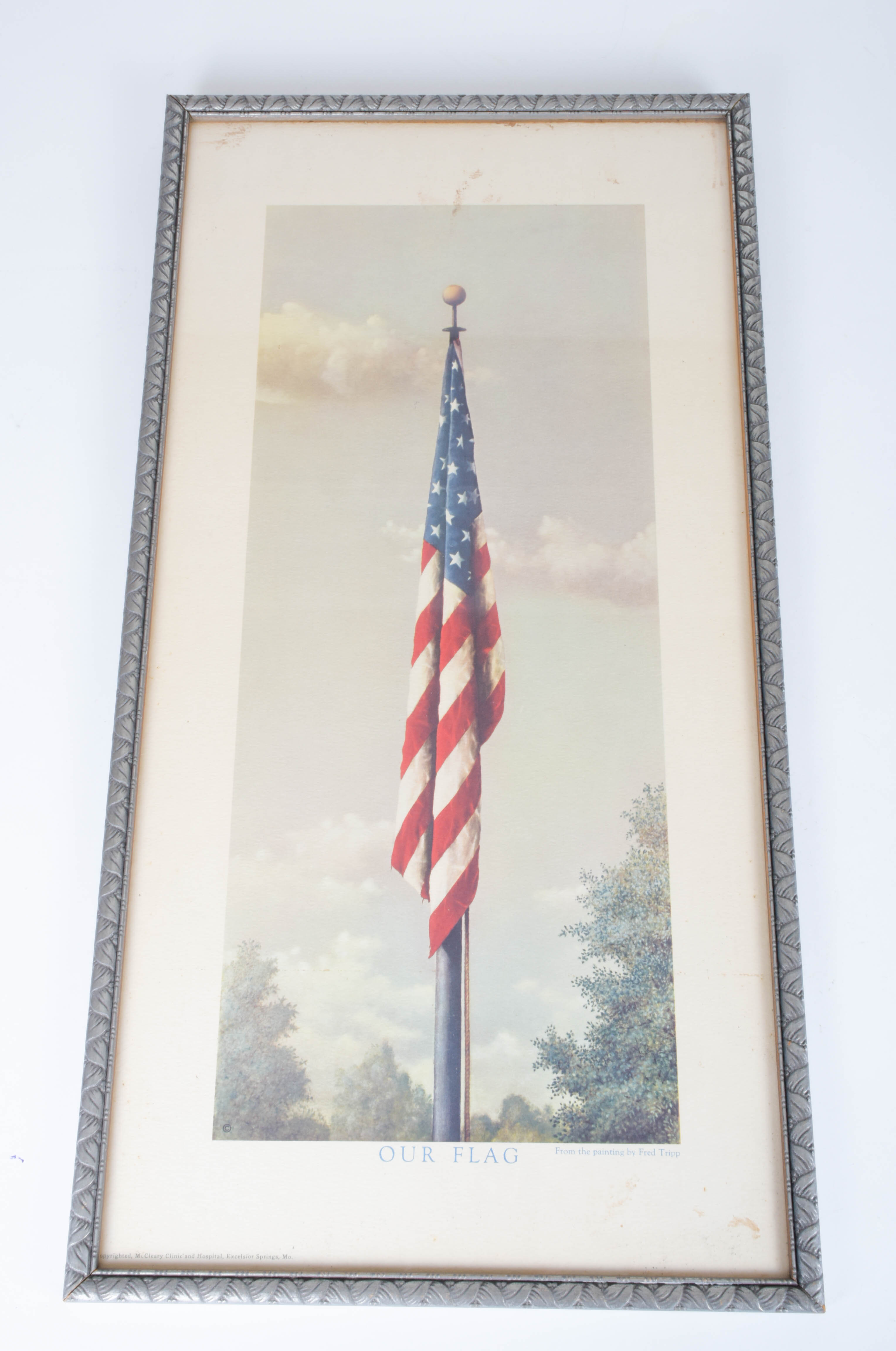 Vintage Pair of Patriotic Prints: "Hope of a Nation" and "Our Flag"