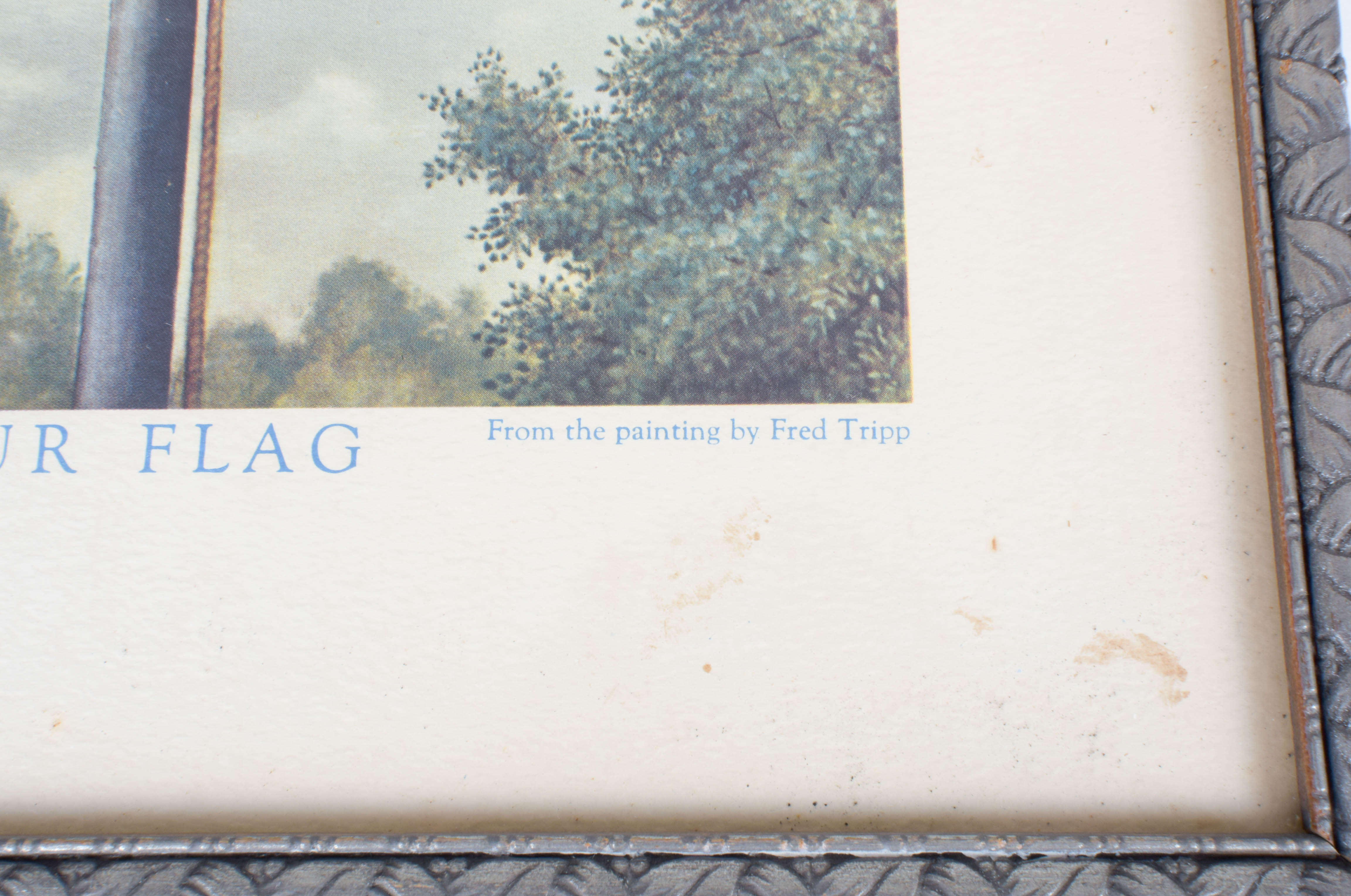 Vintage Pair of Patriotic Prints: "Hope of a Nation" and "Our Flag"