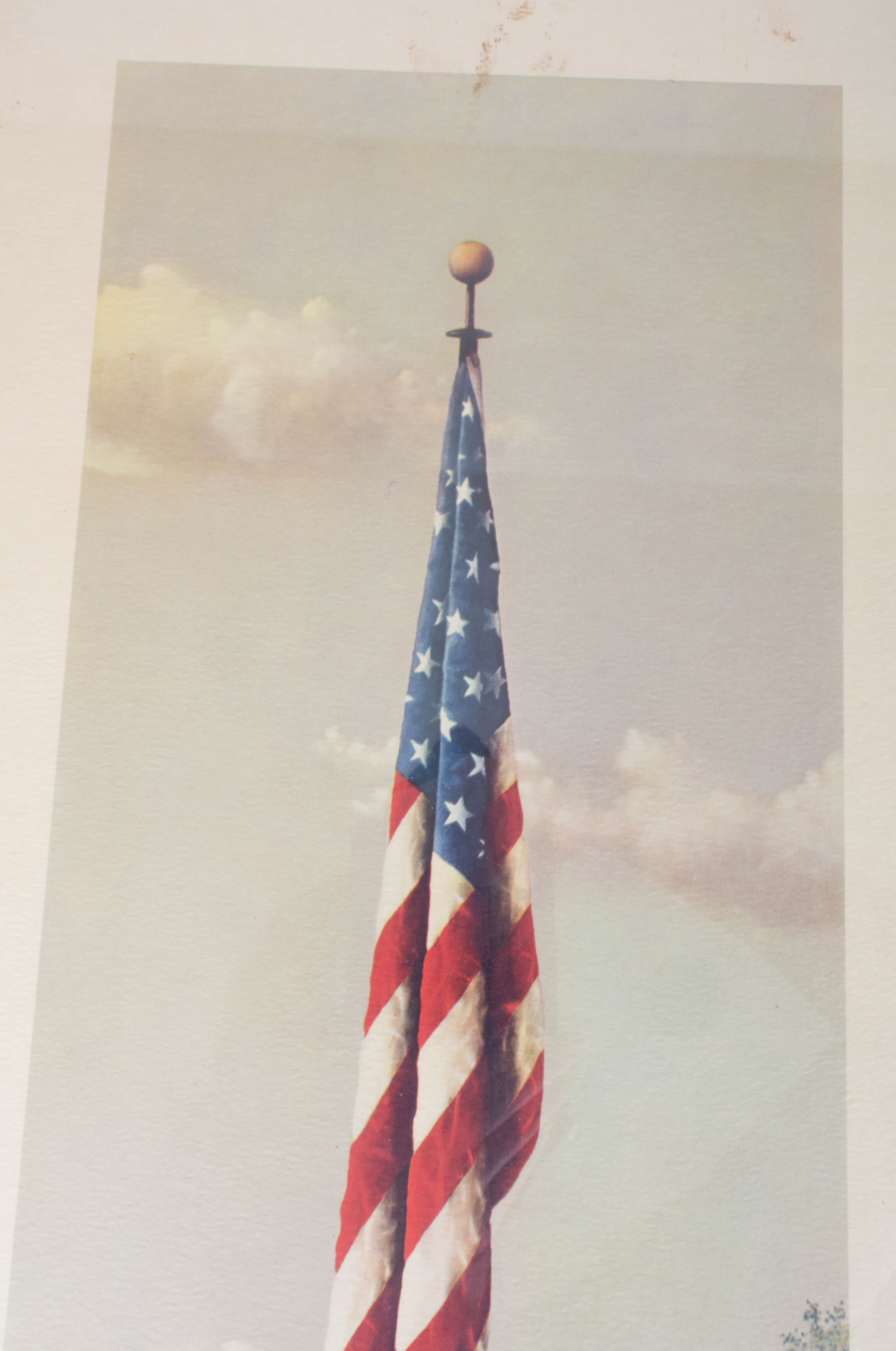 Vintage Pair of Patriotic Prints: "Hope of a Nation" and "Our Flag"