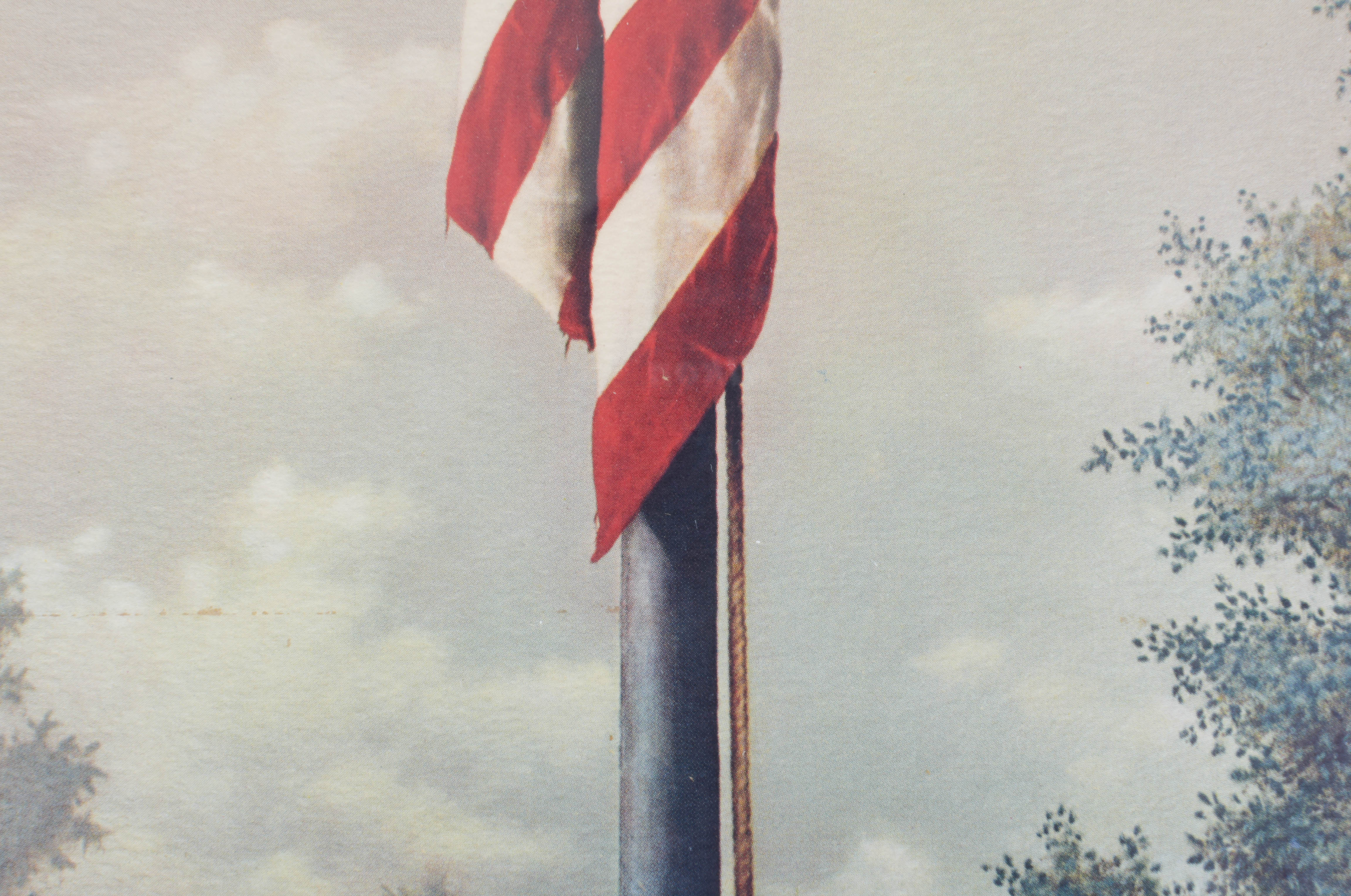 Vintage Pair of Patriotic Prints: "Hope of a Nation" and "Our Flag"