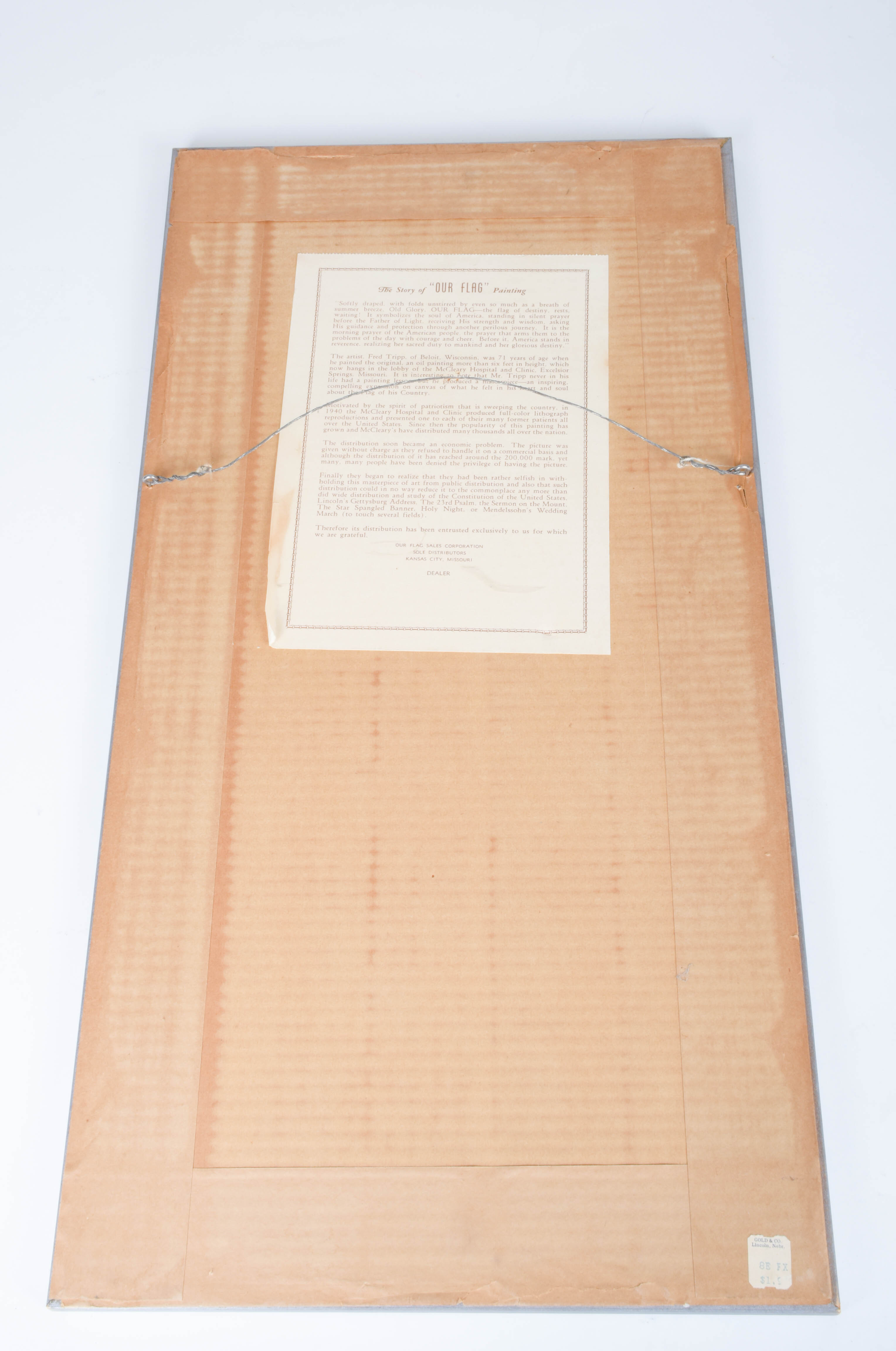 Vintage Pair of Patriotic Prints: "Hope of a Nation" and "Our Flag"