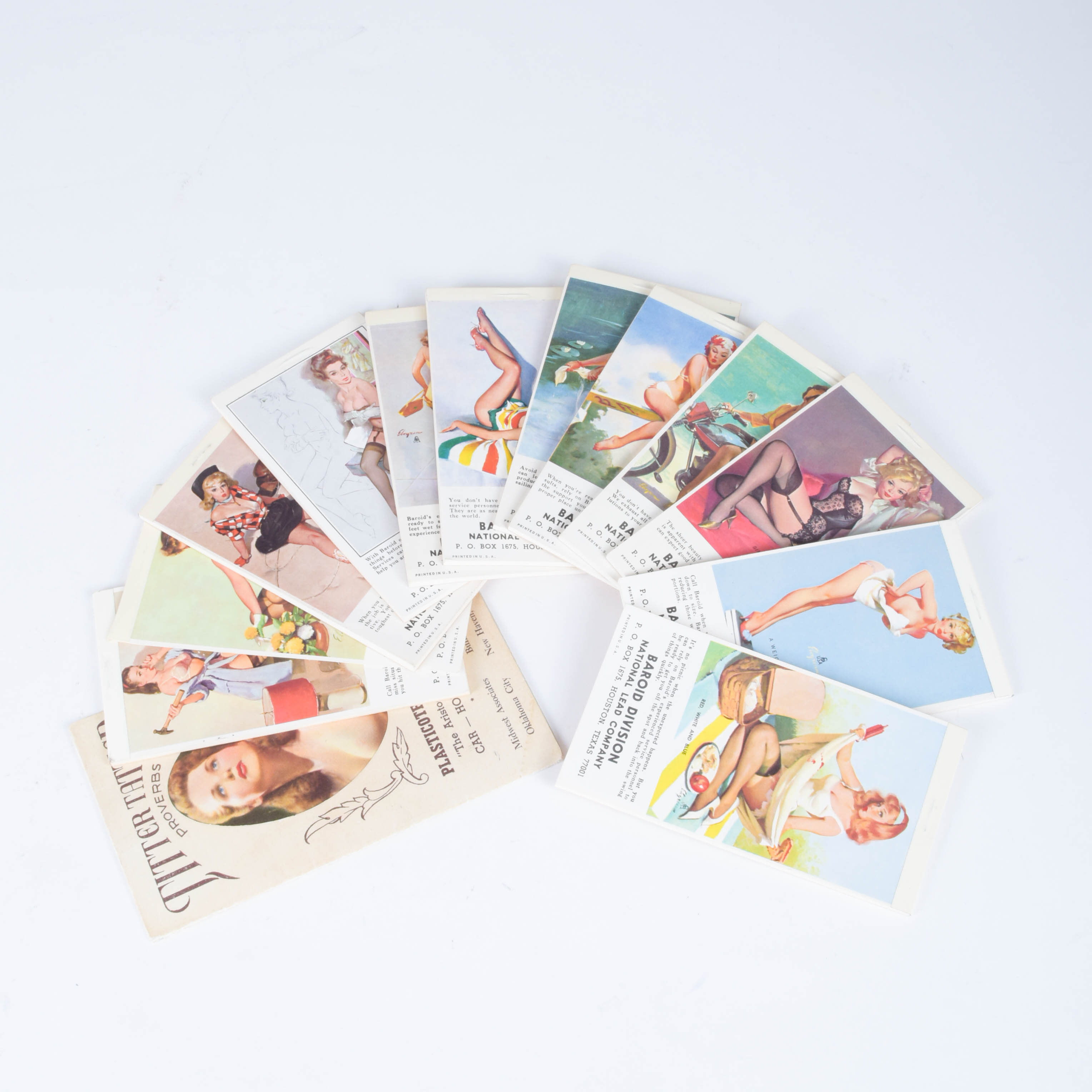 Collection of Vintage 1970's Pinup Note Pads