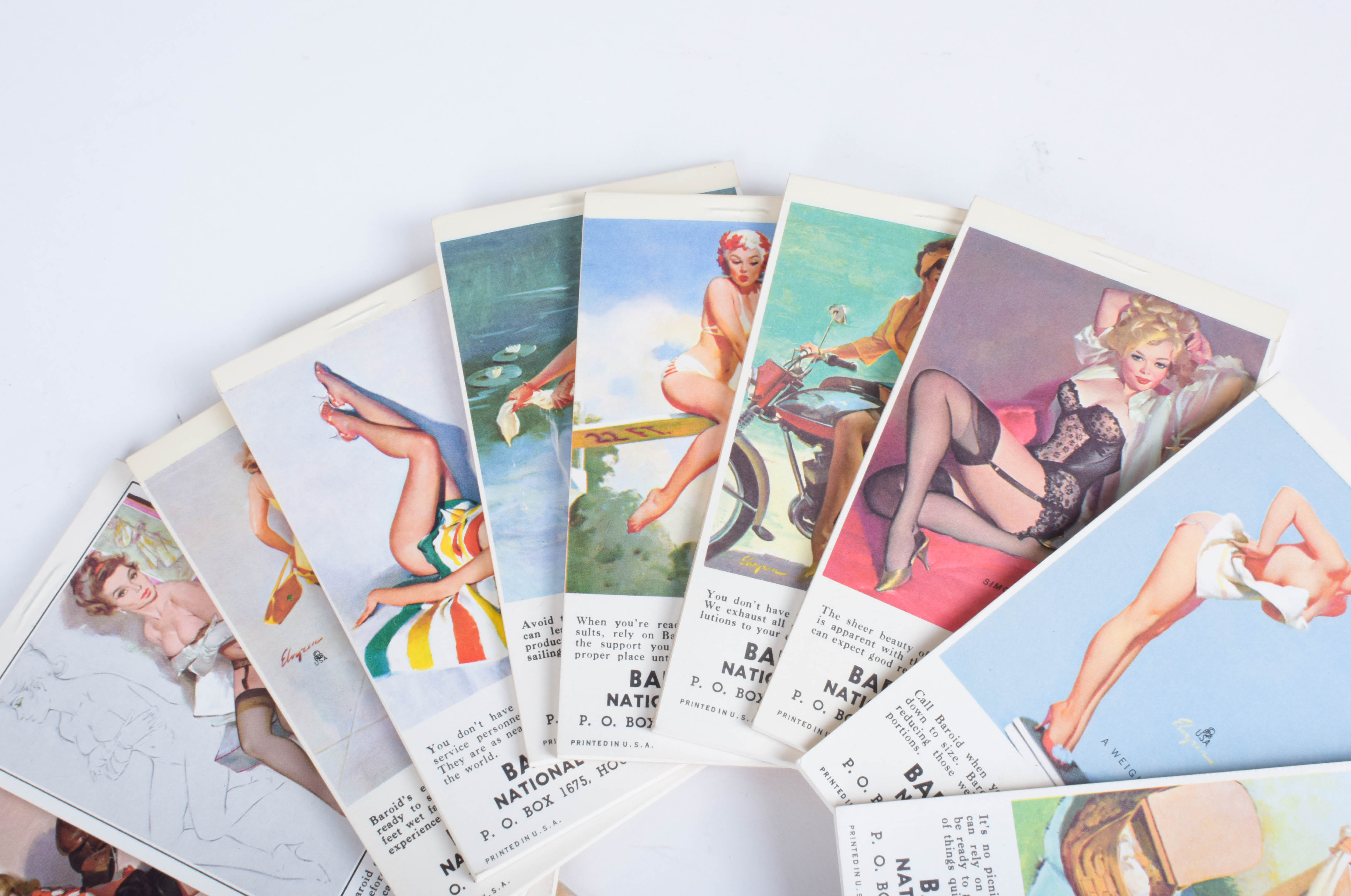 Collection of Vintage 1970's Pinup Note Pads