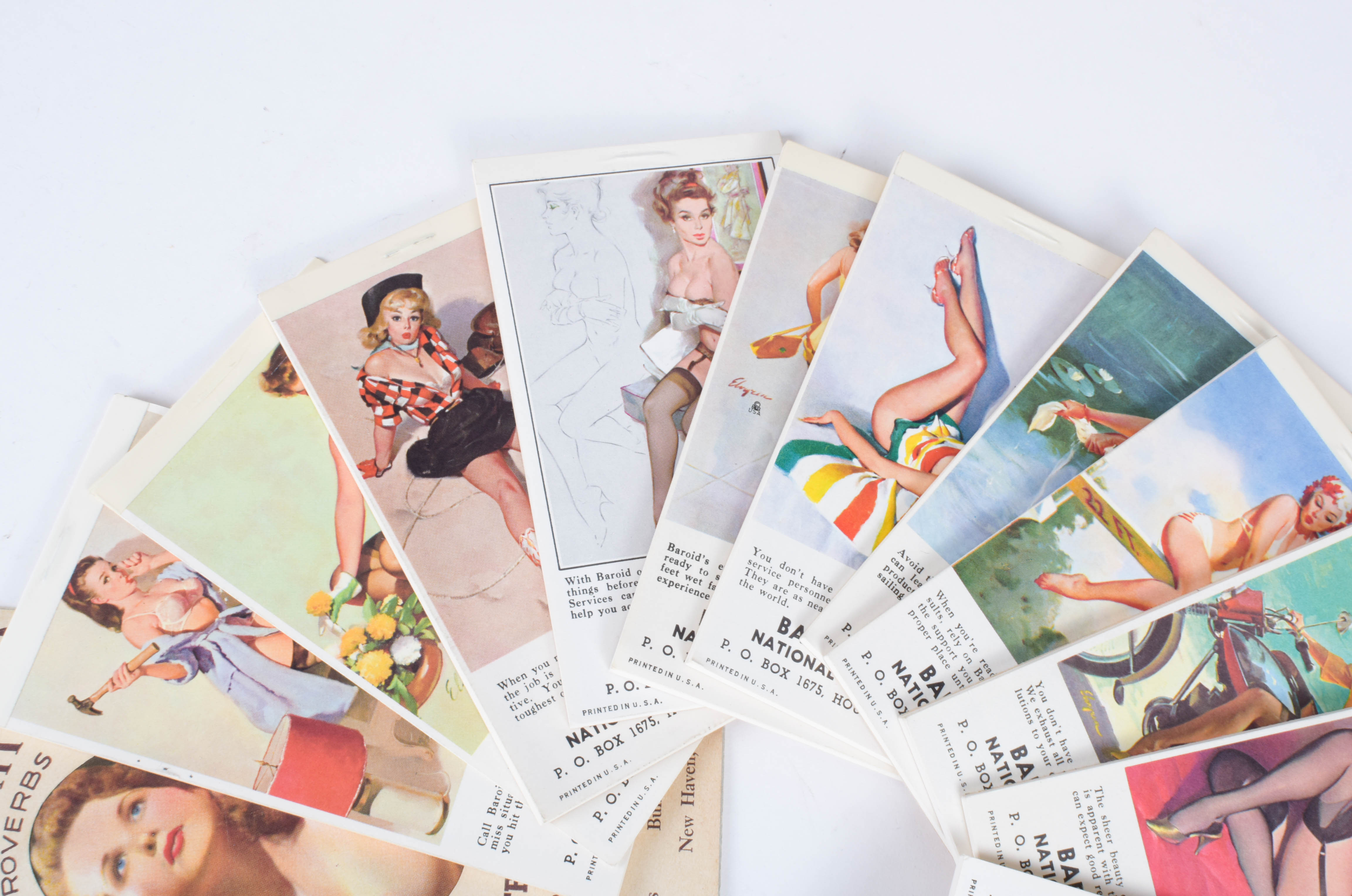 Collection of Vintage 1970's Pinup Note Pads