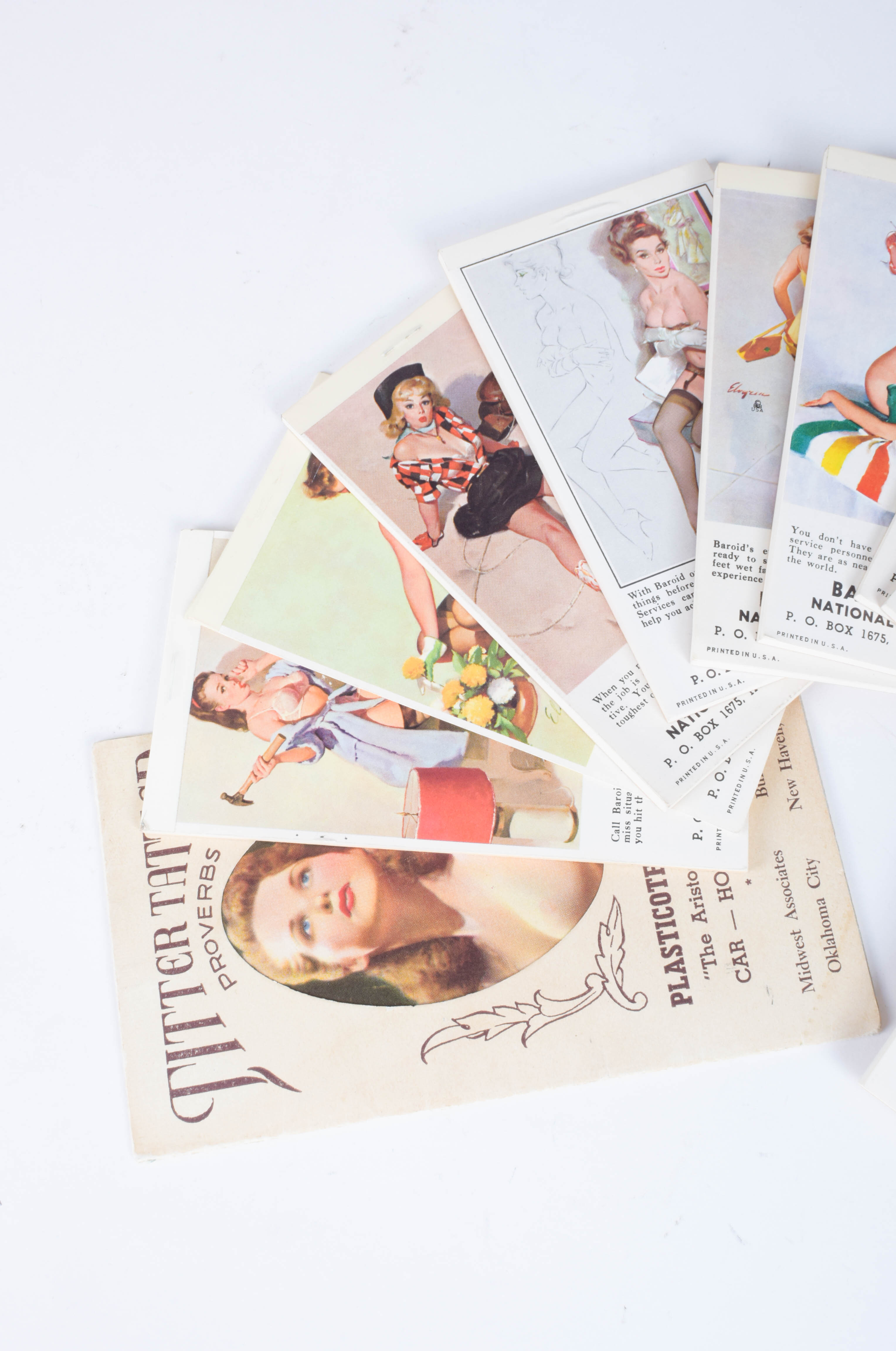 Collection of Vintage 1970's Pinup Note Pads