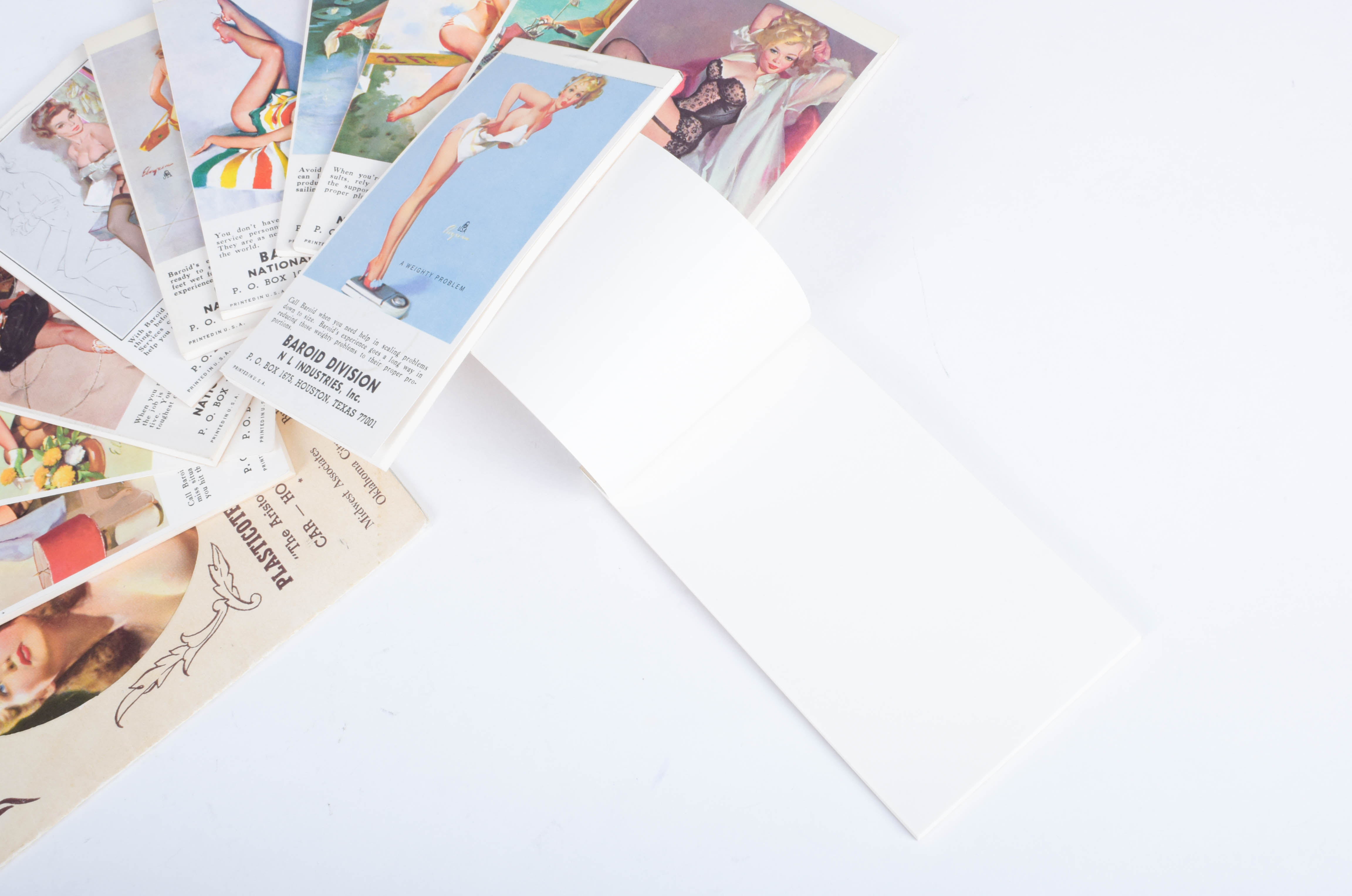 Collection of Vintage 1970's Pinup Note Pads