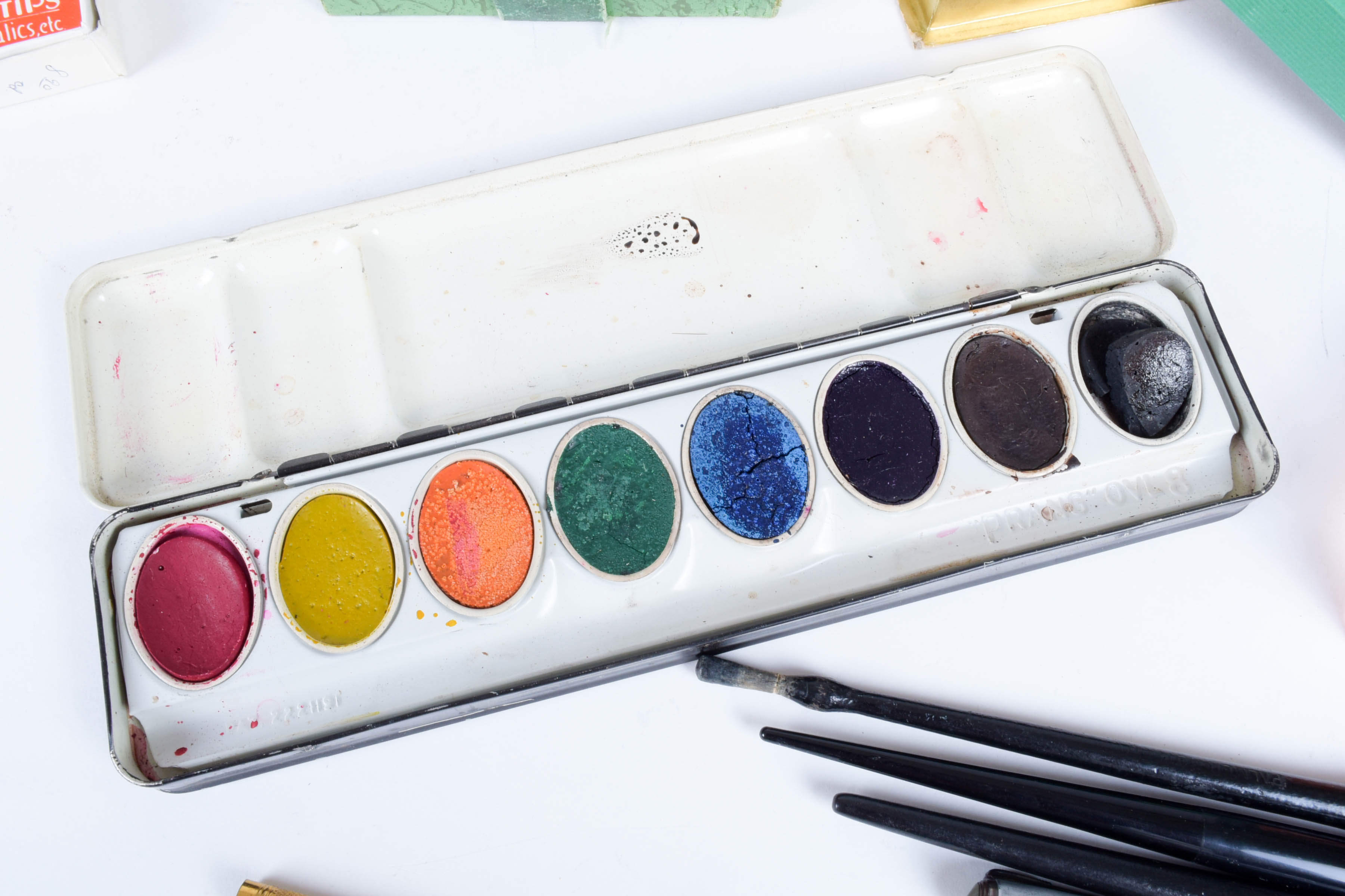 Collection of Vintage Art and Writing Supplies