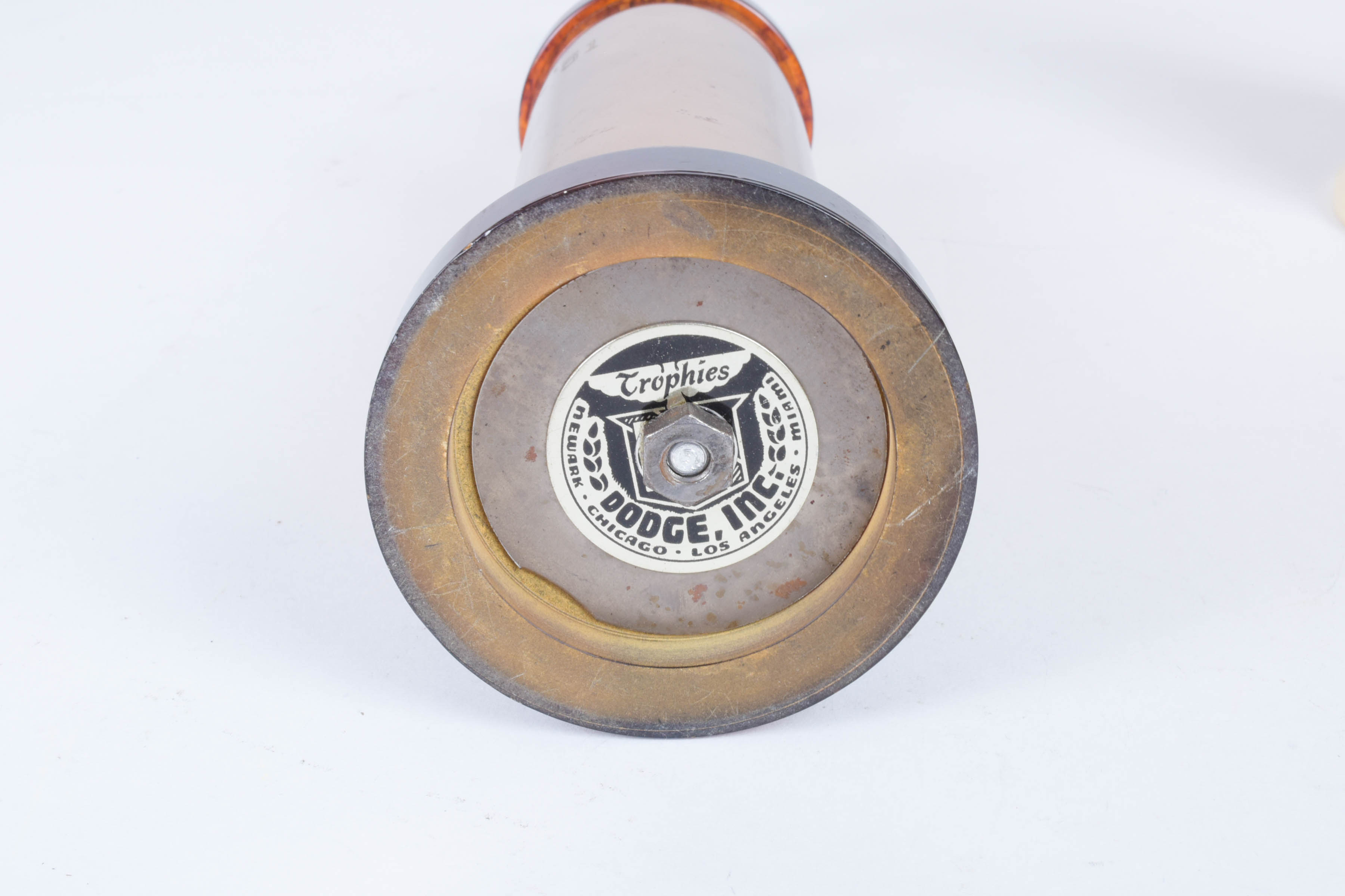 Pair of 1950s Bowling Trophies and 2nd Place Patch