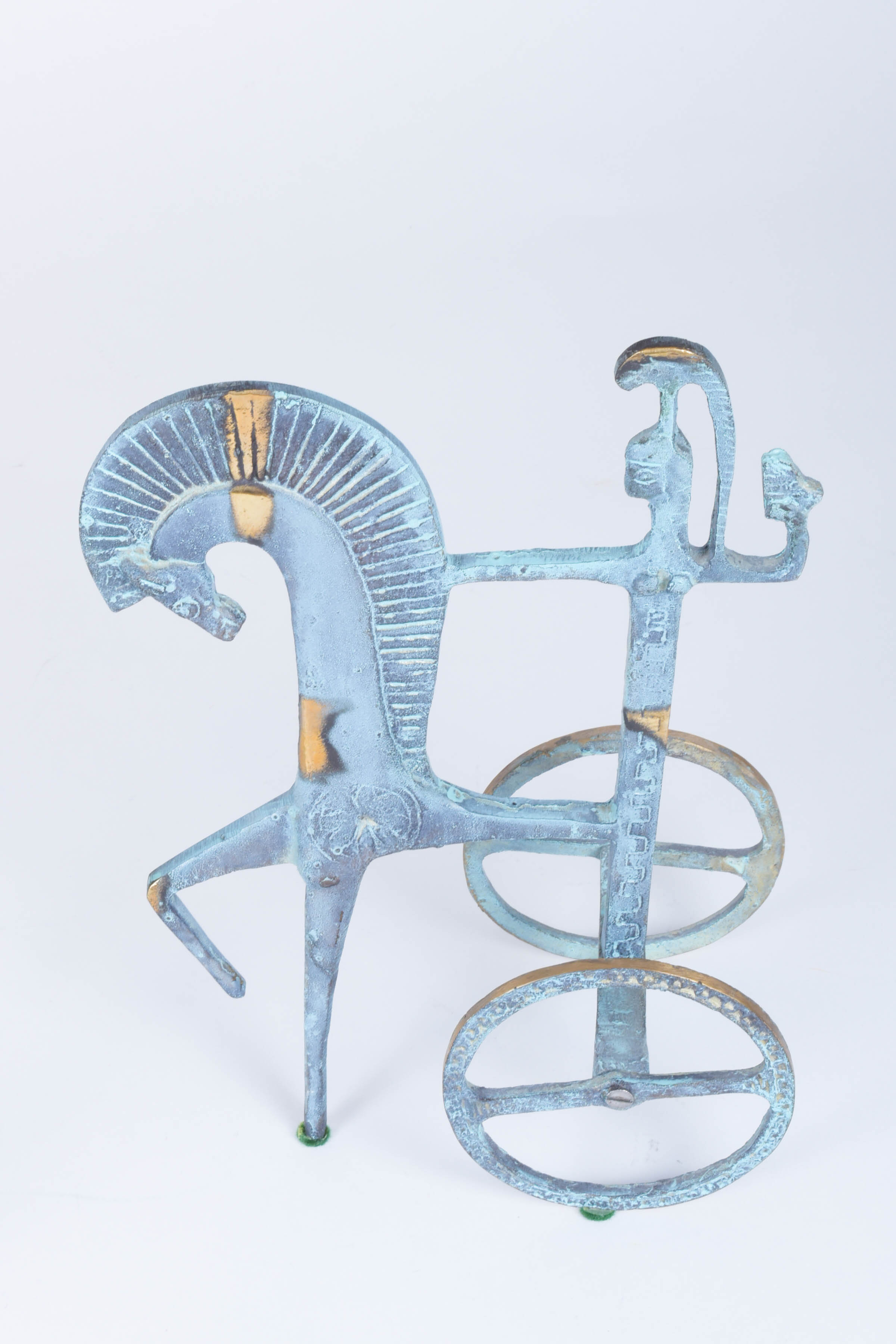 Brass Abstract Roman Style Sculptures