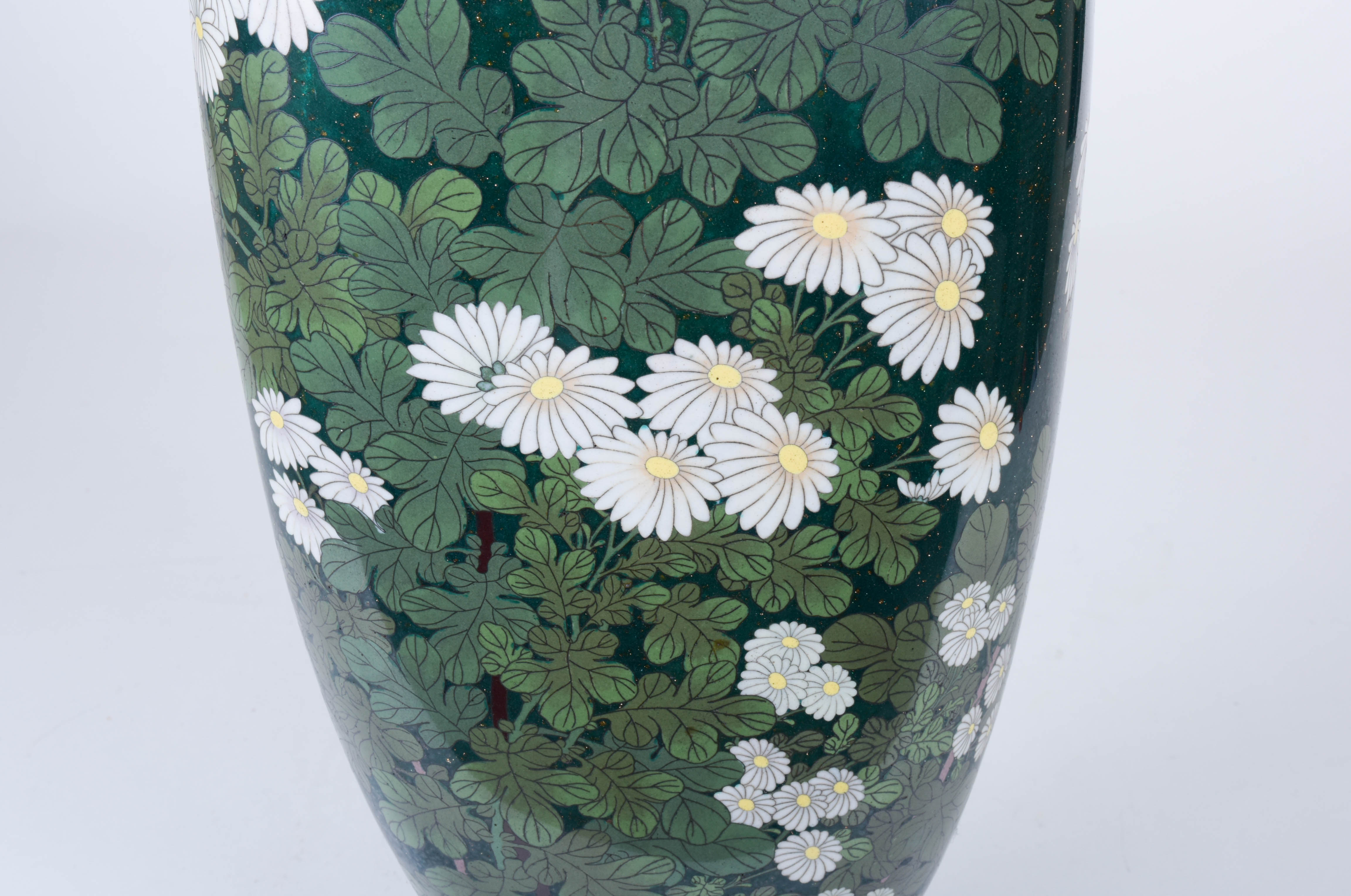 Asian-Style Urn with Peacock Feathers