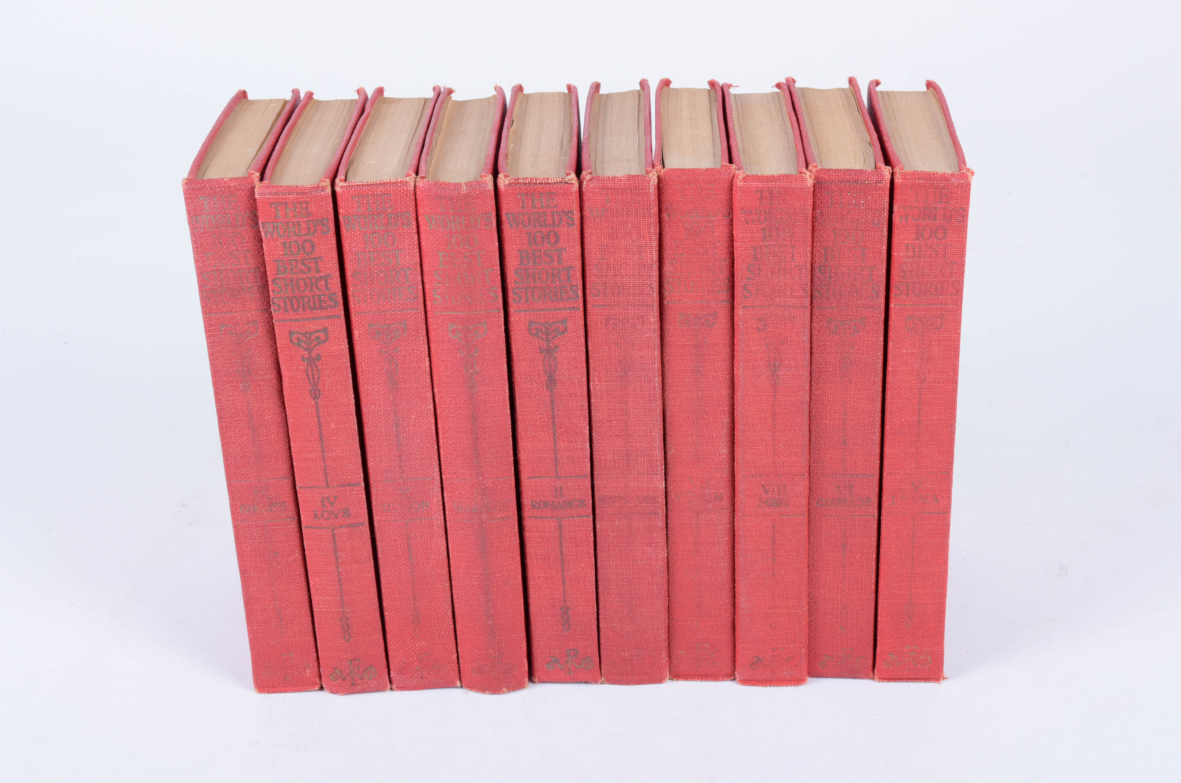 1927 "The World's One Hundred Best Short Stories" Volumes I-X