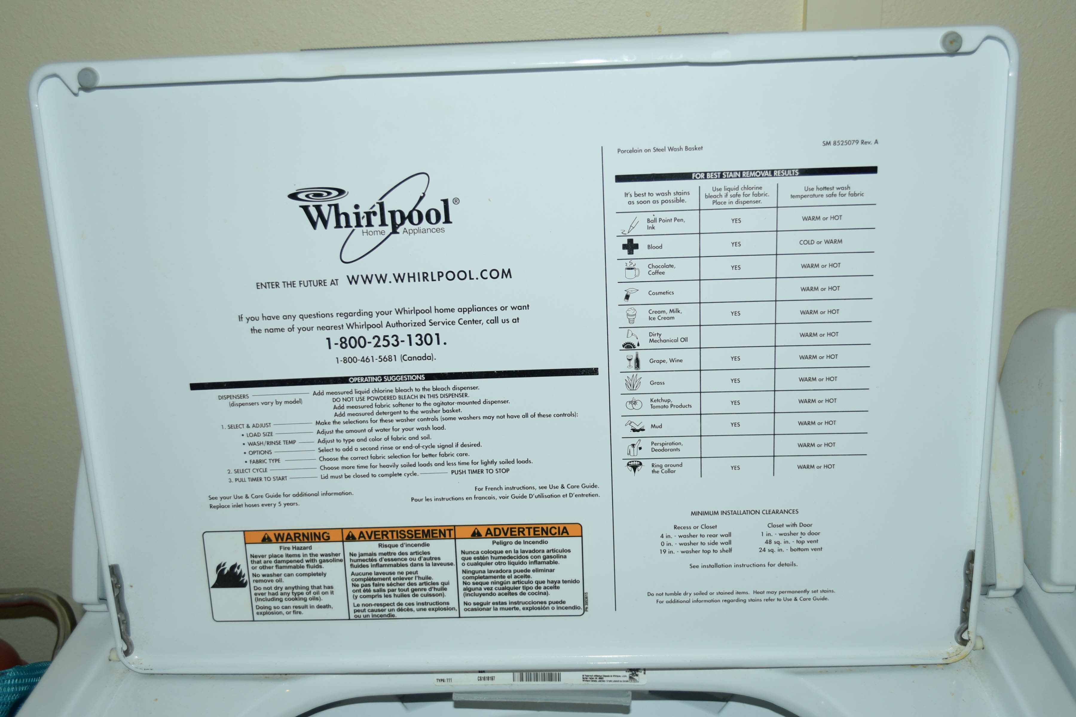 Whirlpool Washer and Dryer