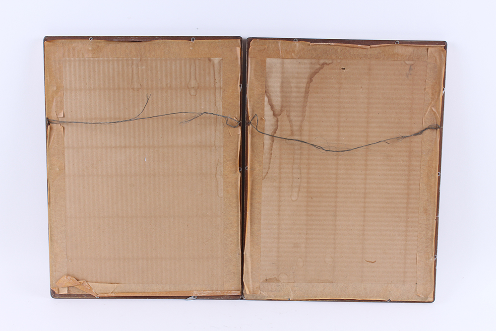 Pair of Nakorn Signed Gouache Paintings of Thai Dancers