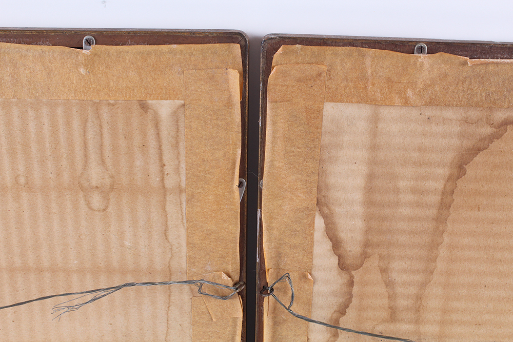 Pair of Nakorn Signed Gouache Paintings of Thai Dancers