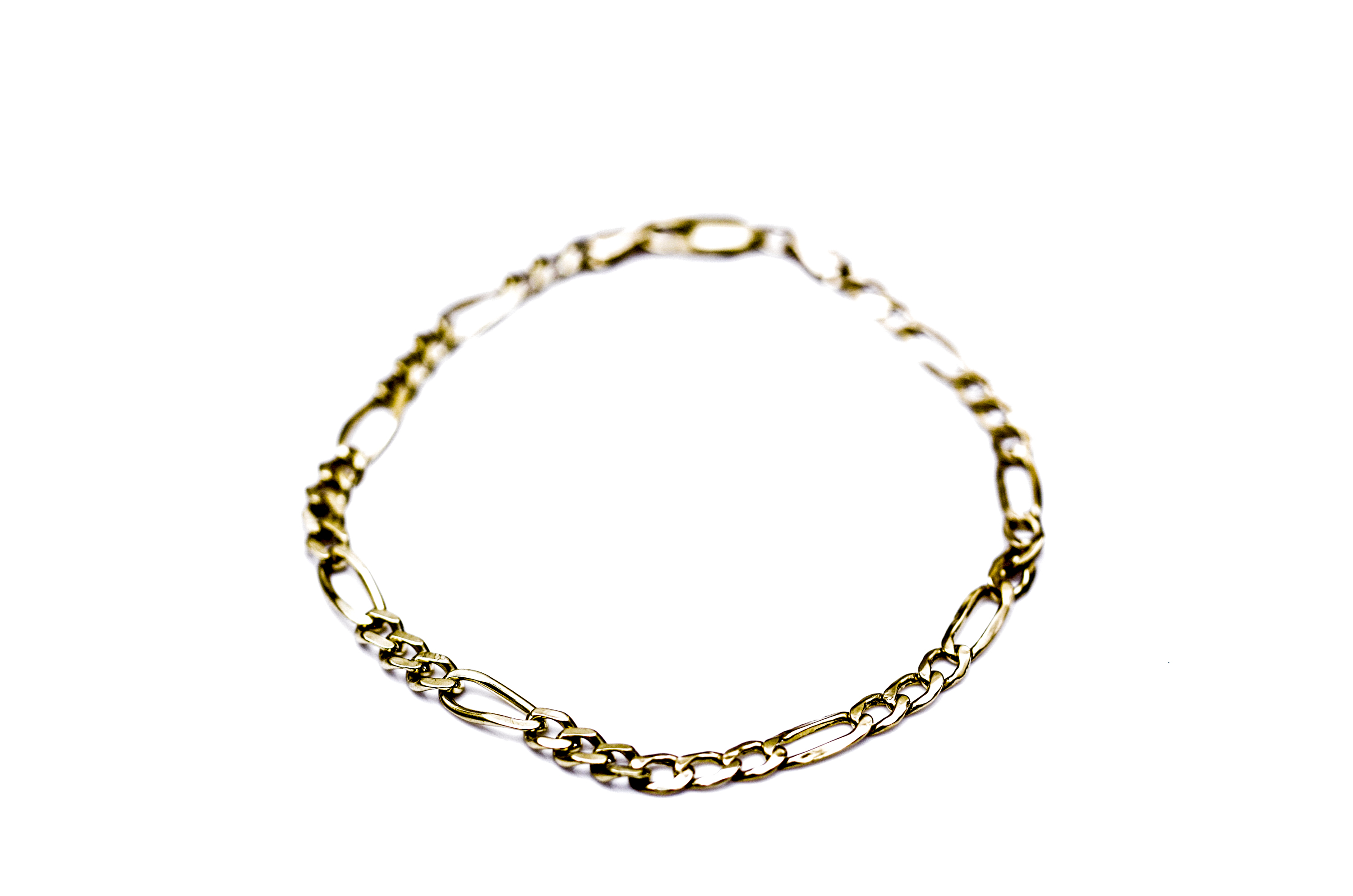 14K Yellow Gold Figaro Bracelet
