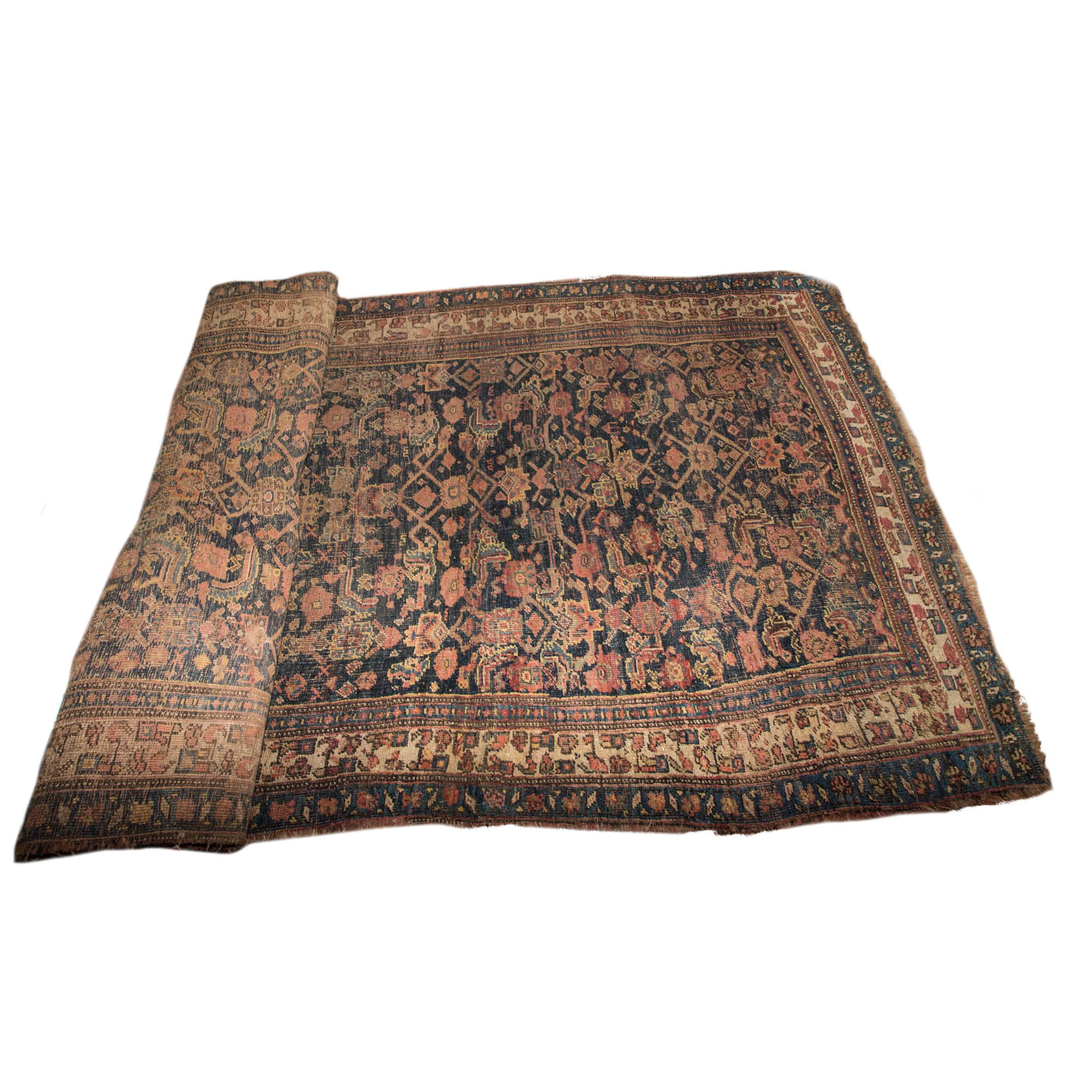 Antique Handwoven Caucasian Area Rug