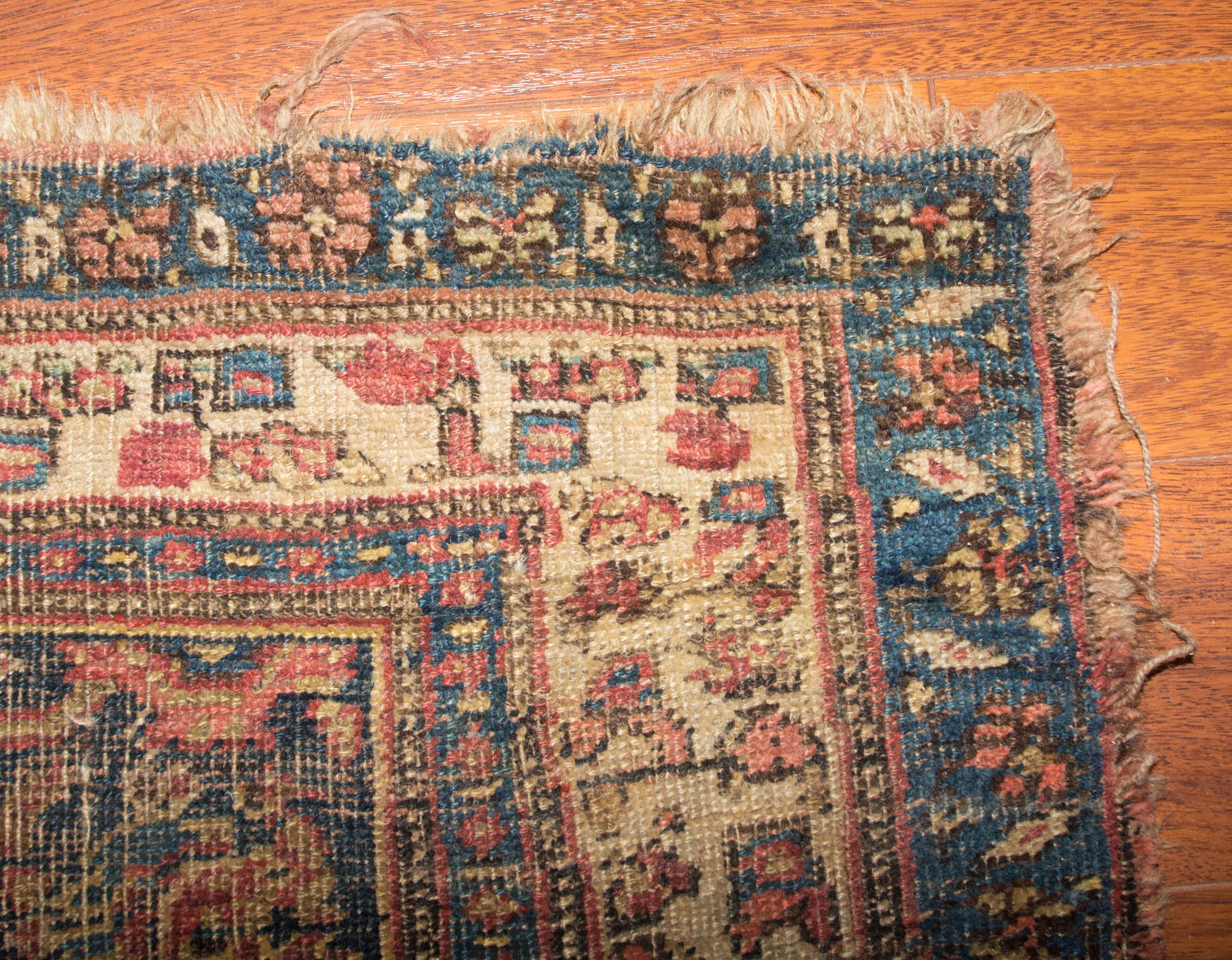 Antique Handwoven Caucasian Area Rug