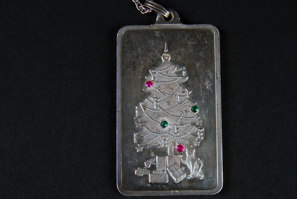 Sterling Silver Franklin Mint "The Christmas Tree" Necklace