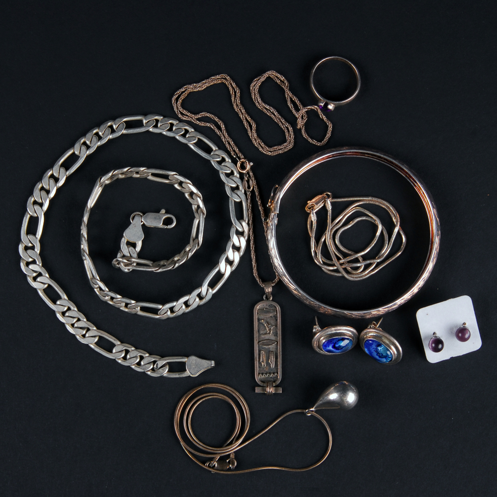 Collection of Sterling Silver Jewelry