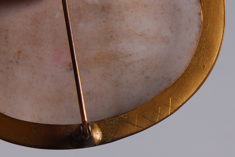 Hand Painted Porcelain Brooch