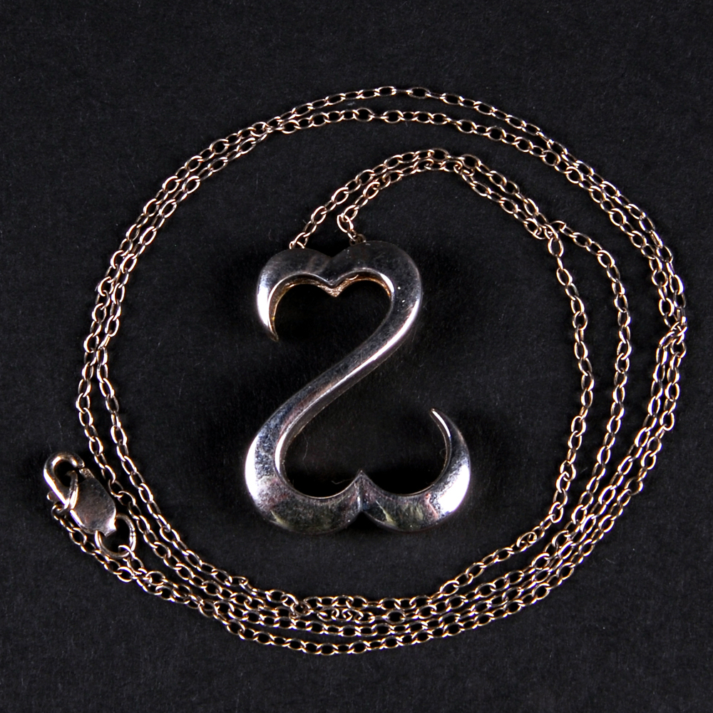Open Heart Collection By Jane Seymour Sterling Silver Necklace