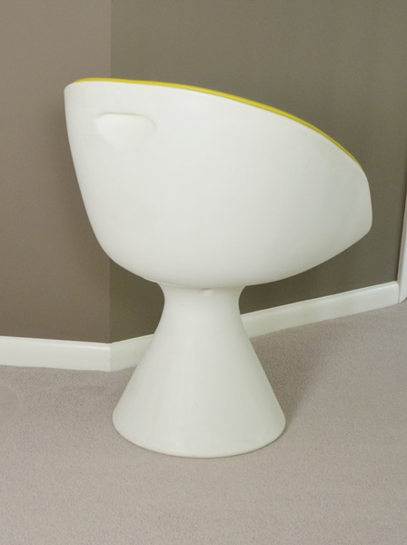 Mid Century Modern Maurice Burke Style Fiberglass Mushroom Chair
