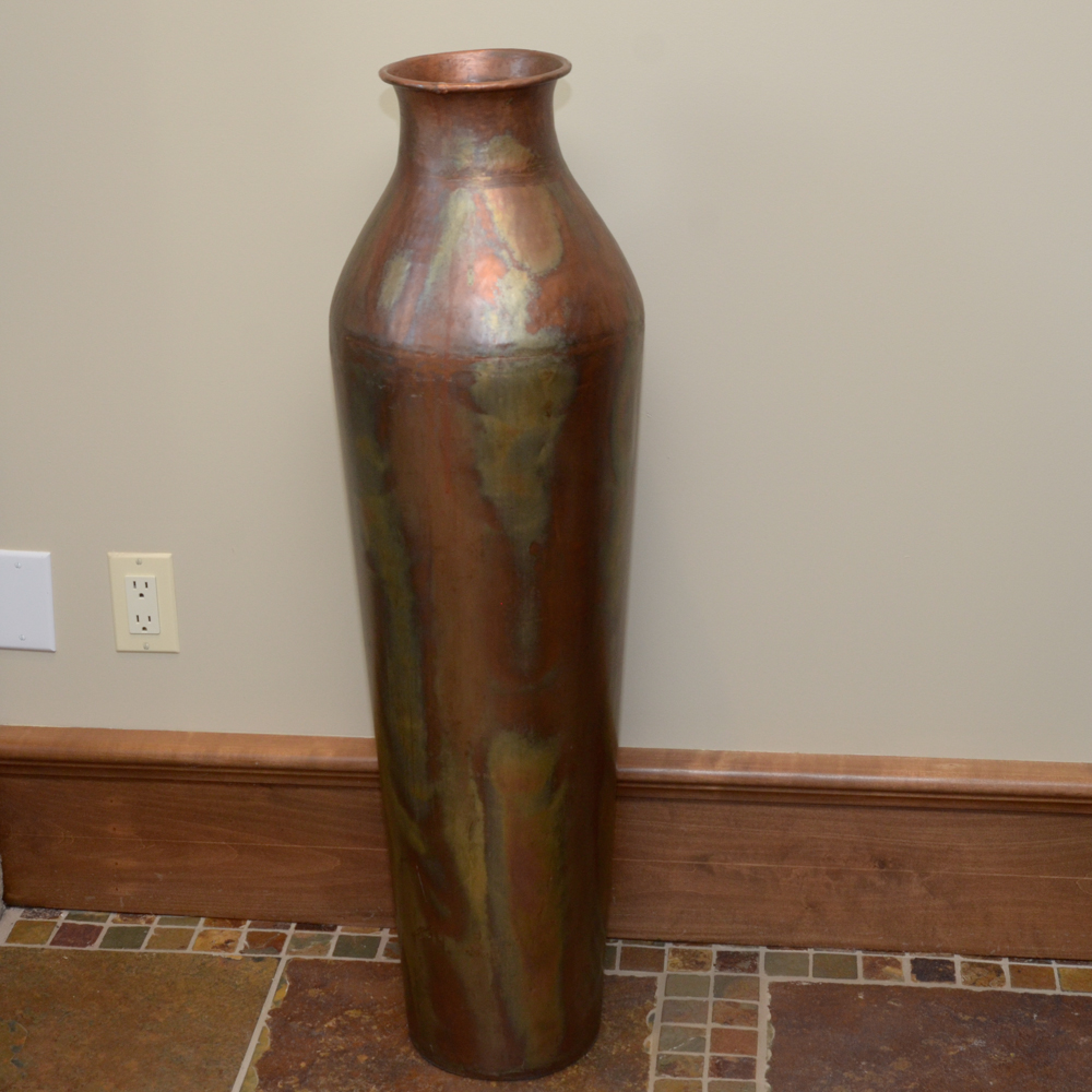 Five Fine Copper Canisters and Vessels