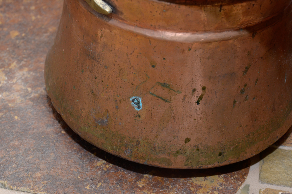 Five Fine Copper Canisters and Vessels