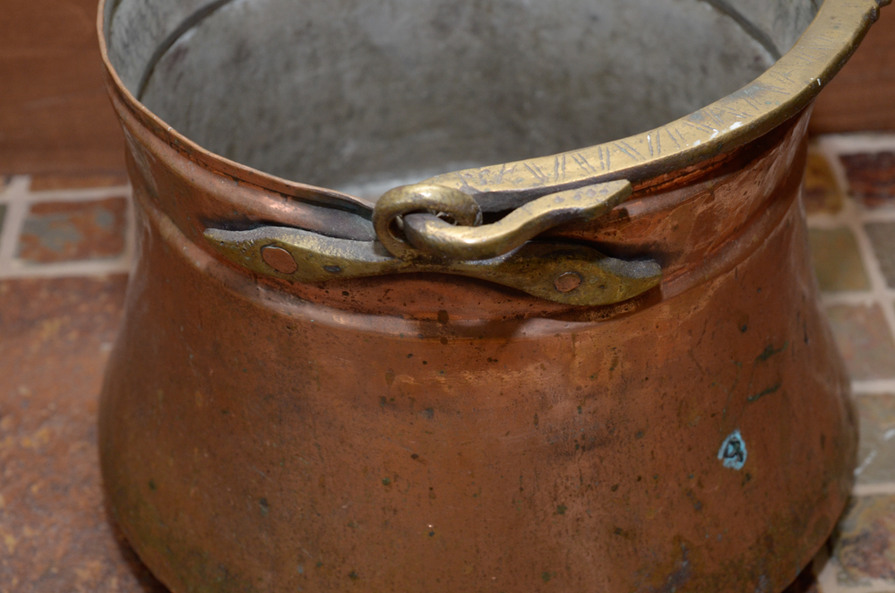 Five Fine Copper Canisters and Vessels