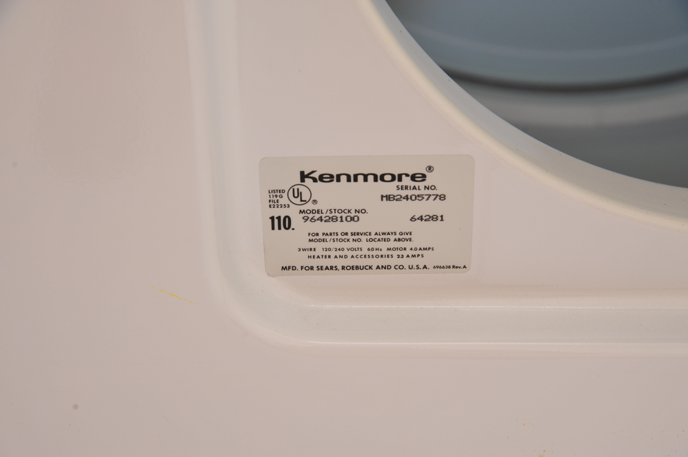 Kenmore Washer and Dryer