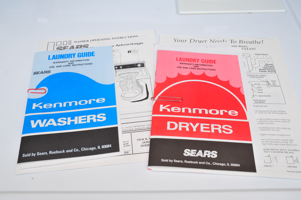Kenmore Washer and Dryer