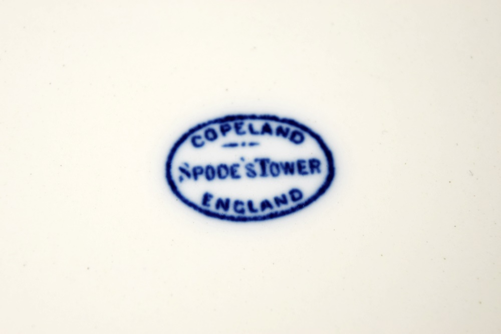Copeland "Spode's Tower" Blue and White Transferware, Platters and Bowls