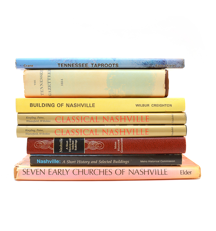Collection of Tennessee Geography & Buildings Books