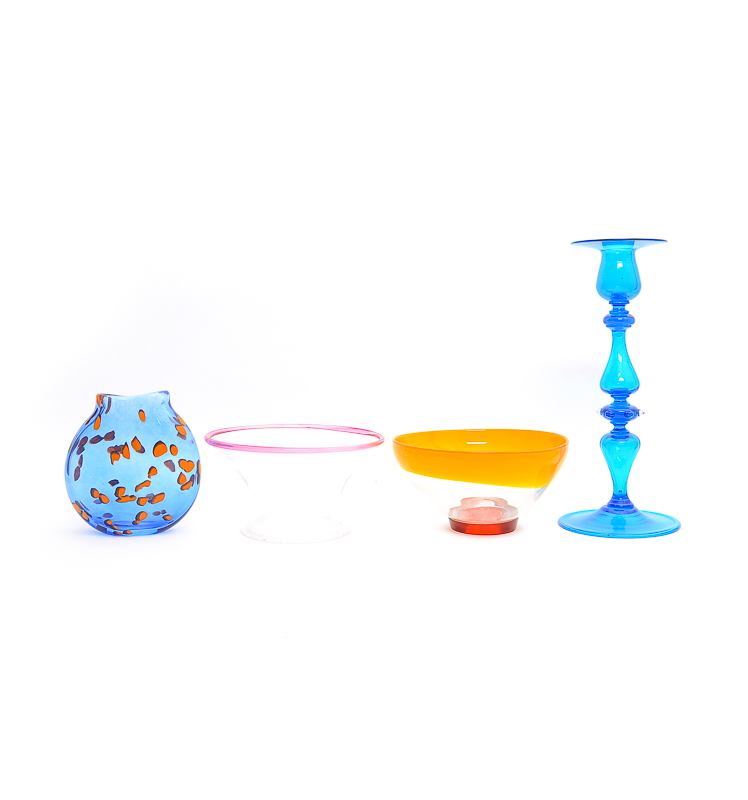 Large Collection of Colorful Glass