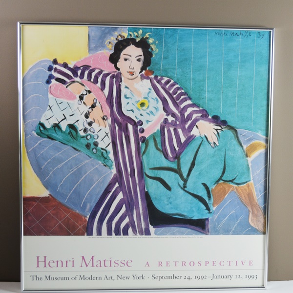 Henri Matisse "A Retrospective" Framed Poster