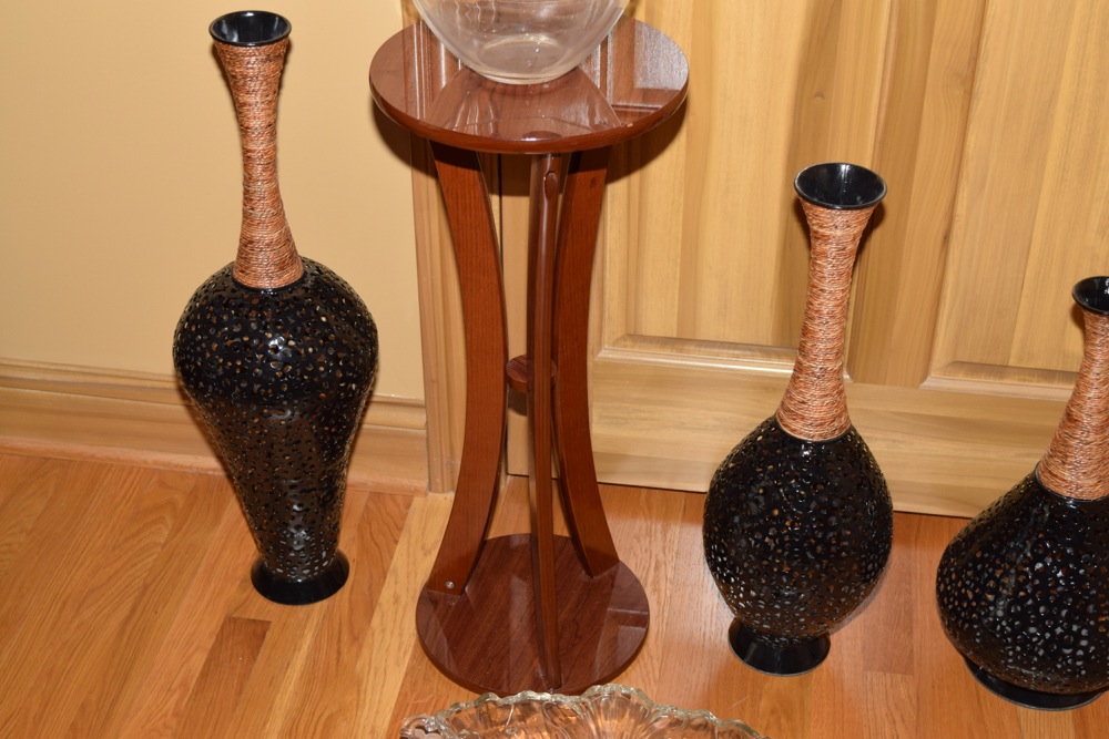 Plant Stand and Decor