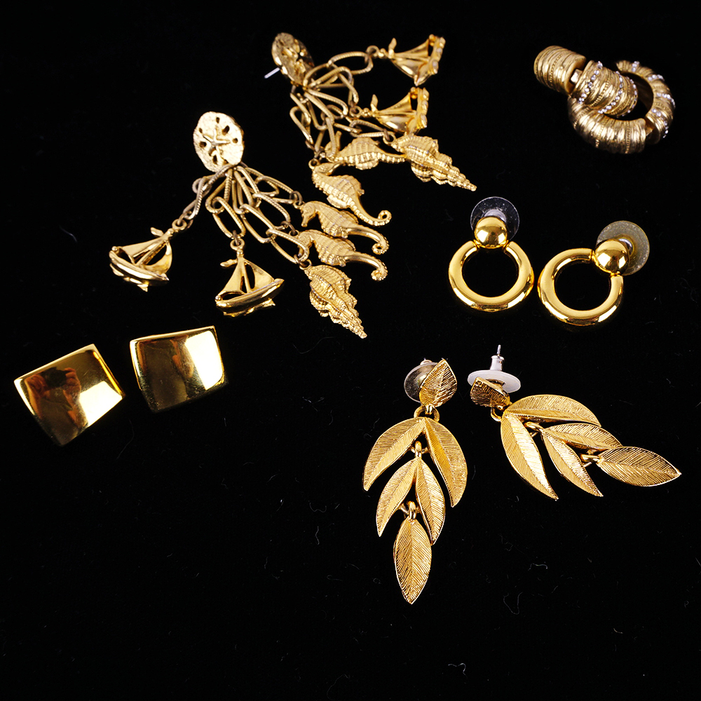 Gold Tone Costume Jewelry Collection