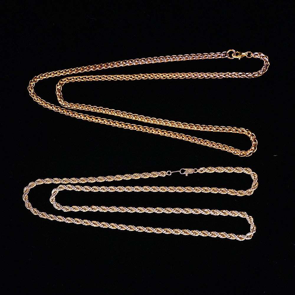 Gold Tone Costume Jewelry Collection