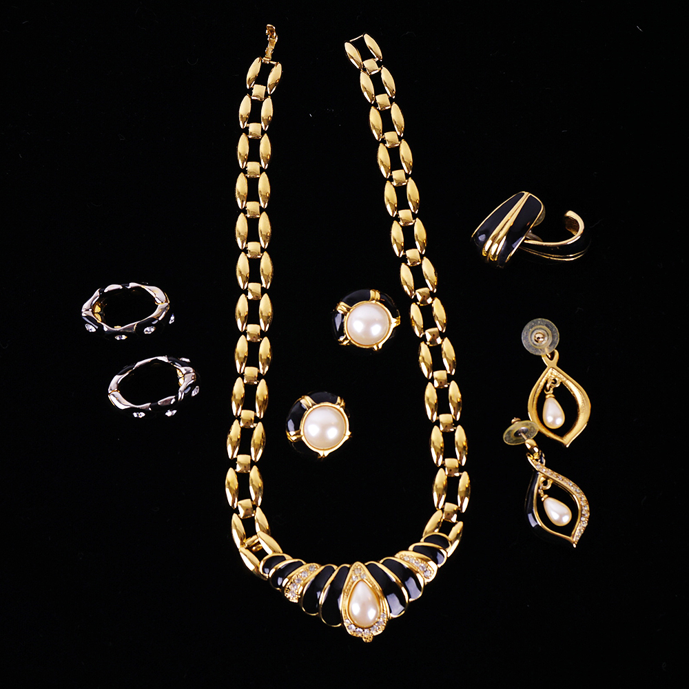 Gold Tone Costume Jewelry Collection