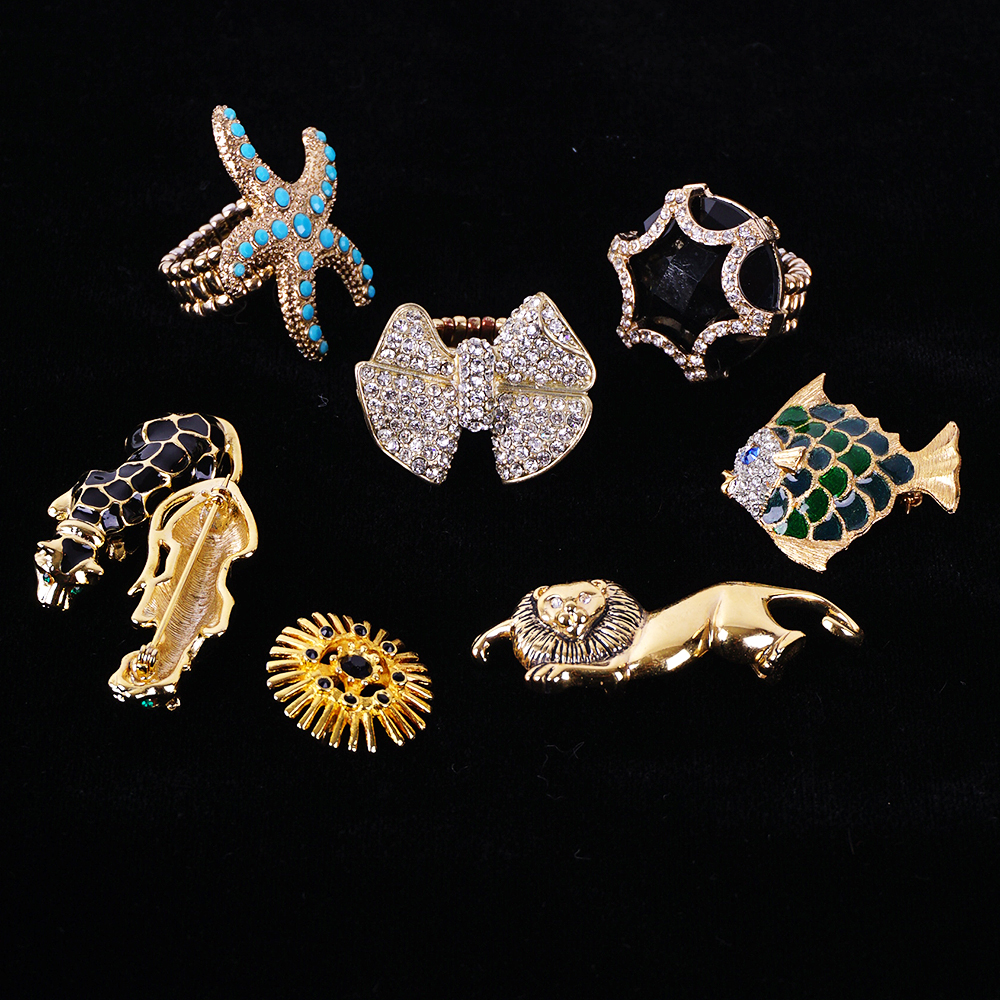 Gold Tone Costume Jewelry Collection
