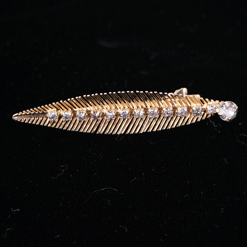 Vintage Rhinestone Pin Assortment Including Art Deco Dancers