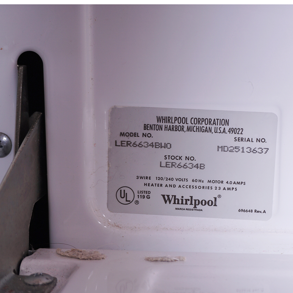 Whirlpool Heavy Duty Dryer
