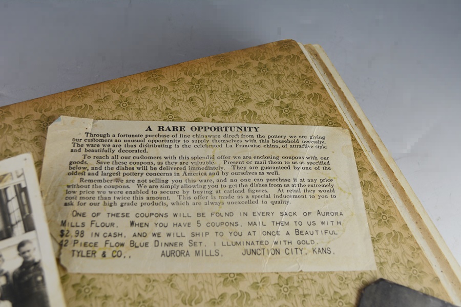 Antique Photograph Album With Many Portraits and Old Photoss