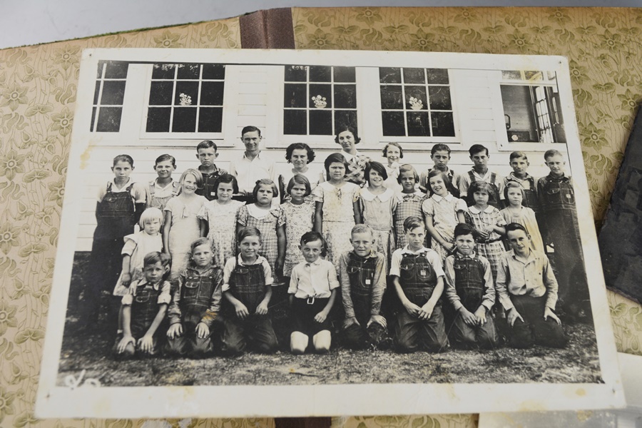 Antique Photograph Album With Many Portraits and Old Photoss