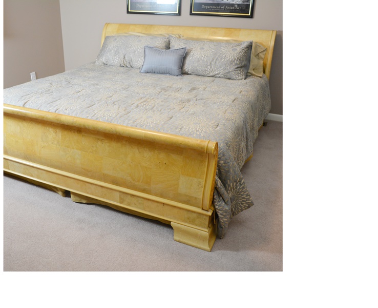 Henredon Furniture Charles X Collection King Sleigh Bed
