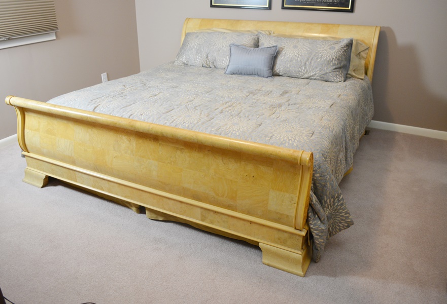 Henredon Furniture Charles X Collection King Sleigh Bed