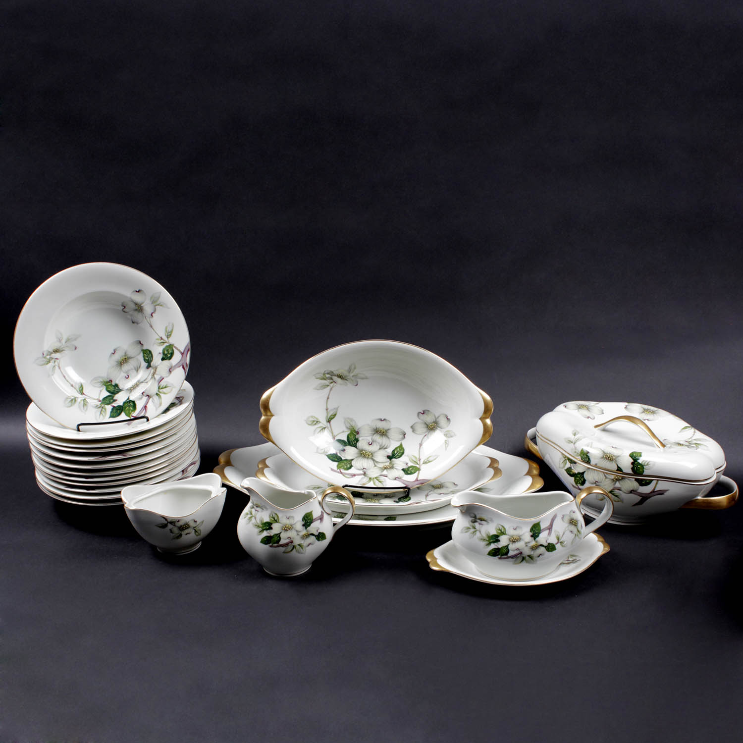 Collection of Vintage Meito Norleans Livonia Dogwood China