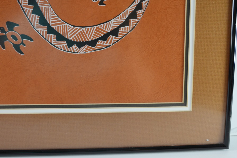 Greg Weatherby "The Waterhole" 1988 Original Mixed Media